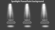 Spotlight Background PowerPoint Template With Dark theme